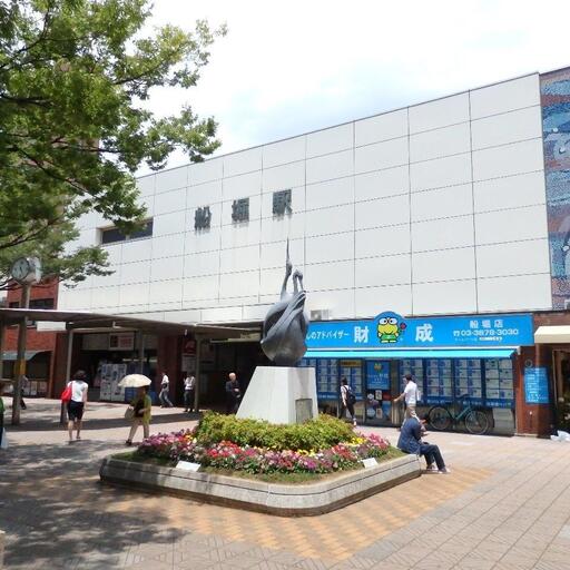船堀駅前です。 船堀駅まで徒歩9分です。