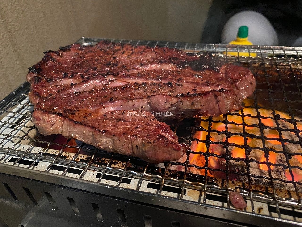 『ぷちBBQ』で肉を焼いてます